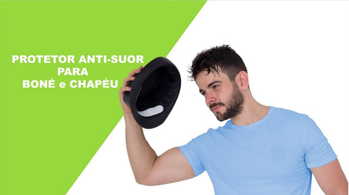Protetor Para Boné Chapéu Anti-suor Kit Com 10 Unidades