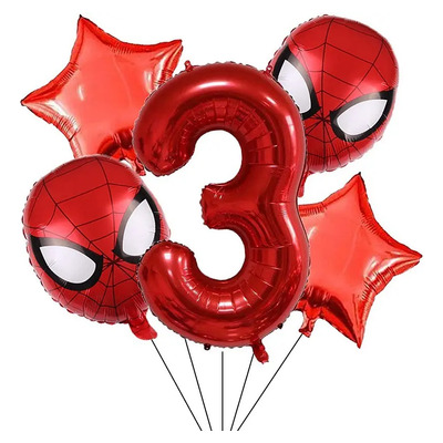 Kit Fiesta Spiderman 3 Globos Cumpleaños Decoración | Meses sin interés