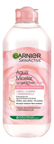 Agua Micelar Con Agua De Rosas Garnier 400 Ml 