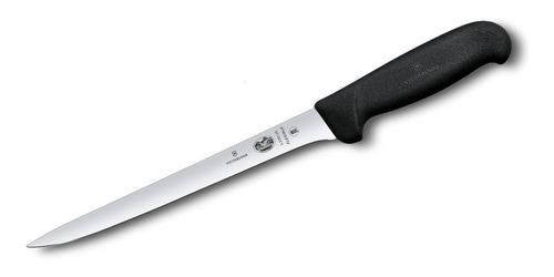 Cuchillo Victorinox Para Filetear 20cm Acero Inox Suizo Color Negro