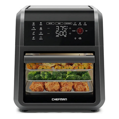 Freidora de Aire Digital Chefman Negra 11L 6 en 1 con Pantalla Táctil RJ38-RDO-V12-MX | Envío gratis