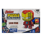 Marvel Avengers Iron Man Puzzle Builders 3d 42pz Spin Master