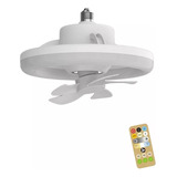 Ventilador De Techo Con Luces Integradas Remote Ceiling E27