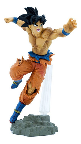 Figura Dragon Ball Z Goku Sayayin Ataque Pant. Naranaja 20cm