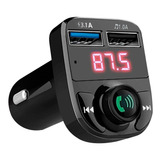 Transmisor Receptor Bluetooth Fm Usb Cargador Manos Libre Sd