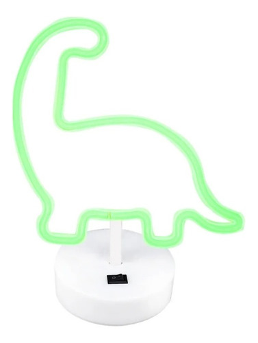 Lampara Luz Led Neon Decorativa Dinosaurio Moderna Cable Usb