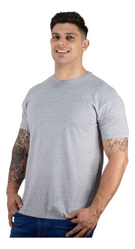 Camiseta Básica Masculina 100% Algodão Premium Manga Curta