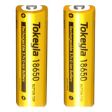 Tokeyla 2 Baterias Recargables De 18650 (no Incluye El Carga