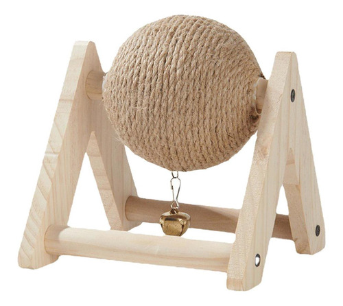 Rabbit Sisal Bunny Scratcher Con Bola Resistente Al Desgaste