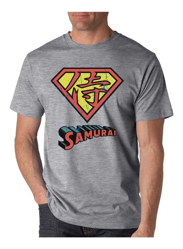 Playera Camiseta Super Samurai Man Japones Logo Increible 