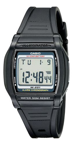 Reloj Casio W201-1av Para Hombre Con Cronógrafo