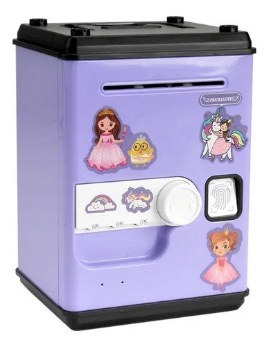 Alcancia Electronica Caja Fuerte Niña Princesa + Baterias