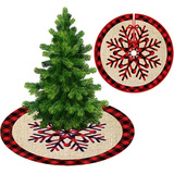 Decorativos Faldon Pie Para Arbol Navidad Con Pinos 90 Cm