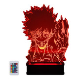 Lámpara Dabi My Hero Academia Led 16 Colores 220v