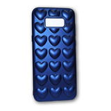 Funda Flexible Corazones 3d Para Samsung S8 Plus