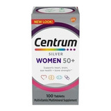 Centrum Silver Women 50+ Mulher Vitamina Importado 100 Caps