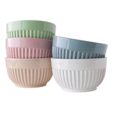 Compotera Bowl Ceramica Canela Colores 500cc  Pack X12