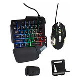 Combo Gamer Teclado Mouse Convertidor Celular/tablet Soporte