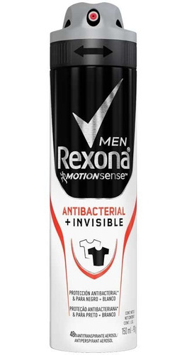 Kit Com 6 Unidades Rexona Antibacterial Invisivel Masc 150ml