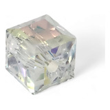 Dije Cubo Cristal Ab Swarovski Elements 6mm 