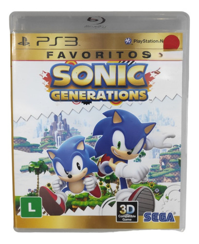 Jogo Sonic Generations (ps3 - Mídia Física)