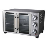 Horno De Mesa Eléctrico Aobisi 45l Acero Inoxidable Rosticer Color Plateado