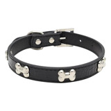 Collar Semi-cuero Soporte Suave Para Perro 