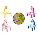 Mesa Mágica Projetor Desenho Infantil Brinquedo Pintura