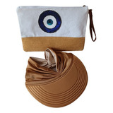 Kit Necessarie Bolsa De Praia Com Viseira Turbante