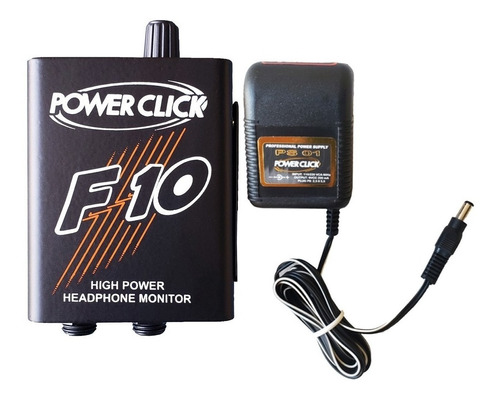 Amplificador Fone De Ouvido Power Click F10 + Fonte Ps01 Ori