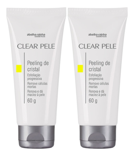 Kit Beleza Peeling De Cristal Esfoliação Limpeza Facial