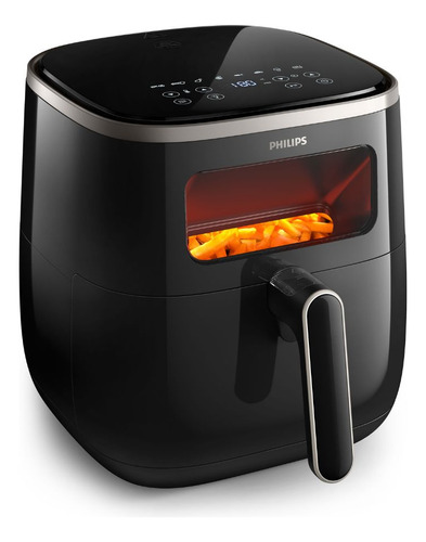 Airfryer Serie 3000 Xl 5,6 Litros Philips Hd9257/80 Color Negro