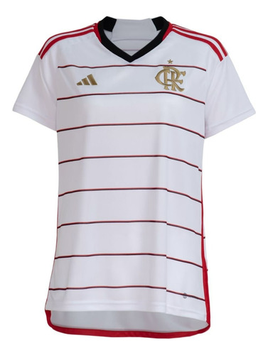 Branco Camisa 2 Cr Flamengo 23/24 Feminina Hs5196