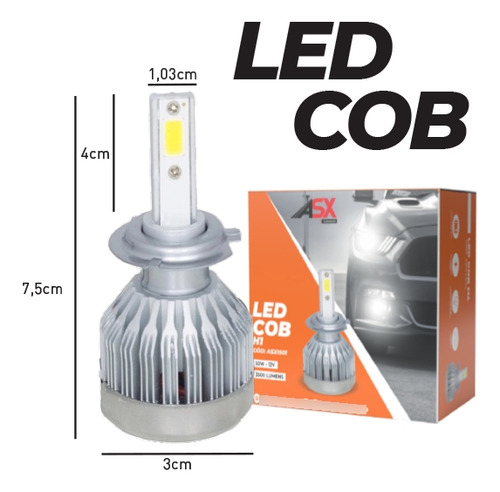 Super Led Farol Milha Gol G5 30w 6000k Hb4 Asx Lampada Led