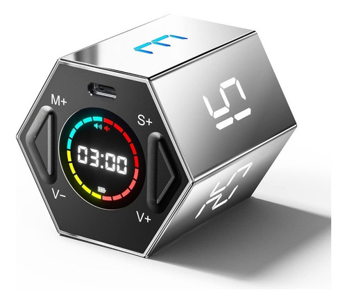 Cronómetro De Cocina Llano Ticktime Cube Pomodoro Timer, [u]