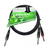 Cable Plug Estereo + 2 Plug Mono Para Audio Instrumentos 2m