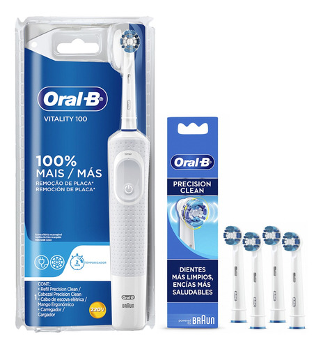 Pack Cepillo Dental Eléctrico Oral-b Vitality+rept Clean 4ud