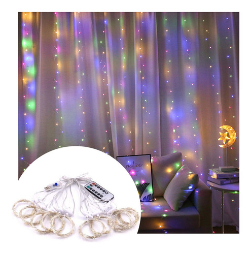 Cortina Led De 3 M X 2 M Para Decoración De Bodas Y Fiestas,