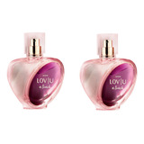 Kit 02 Unidades Perfume Deo Parfum Feminino Loviu A Touch  75ml Cada Avon