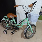 Bicicleta Infantil Retro Clásica Rodada 16