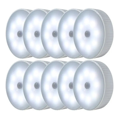 Lampara Sensor Movimiento 10 Closet Alacenas Cocinas Usb