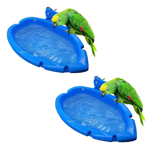 2 Unidades De Gaiola De Papagaio De Aquário Birdbath Hanging