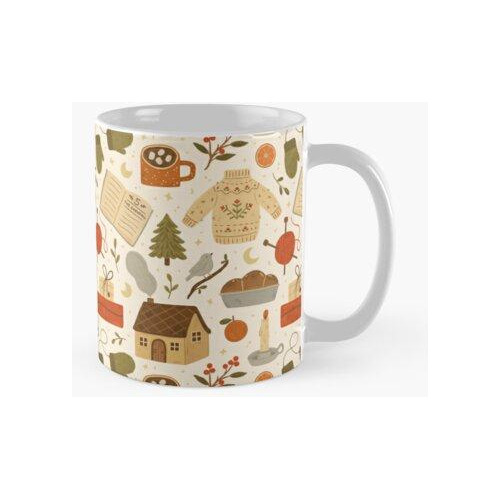 Taza Días De Cabaña De Invierno Calidad Premium