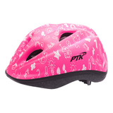 Capacete Kids Rosa Apoio P/ Nuca Bicicleta Infantil Top Bike