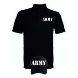 Camiseta Tipo Polo Army Military Obsequio Gorra Serie Black