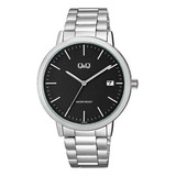 Reloj Hombre Q&q A486j202y Hombre Acero + Estuche 