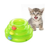 Juguete Interactivo Para Gatos Torre Con Pelotas 3 Niveles