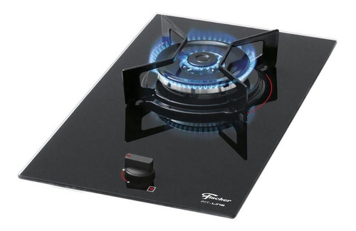 Cooktop Fit Line Fischer 1q Vidro Preto Tripla Chama Bivolt