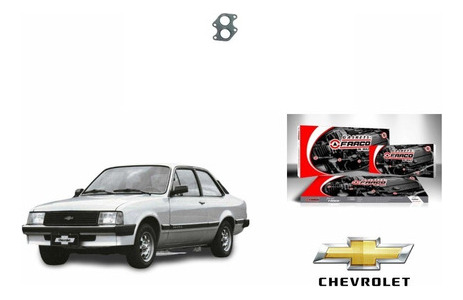 Sello Bajante De Escape Chevrolet Chevette Motor 110 4l 1.8l Foto 3