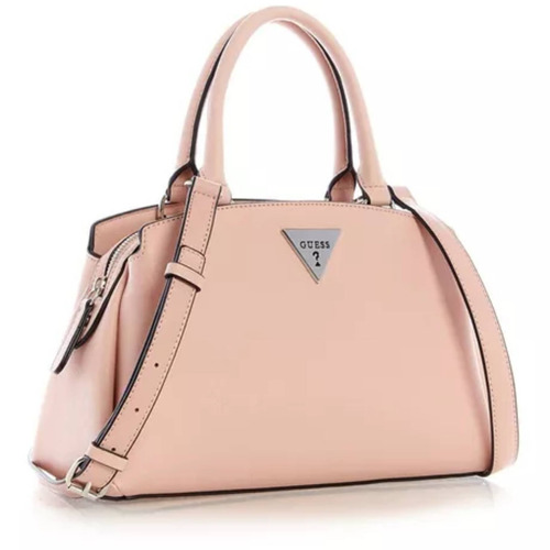 Bolsa Satchel Guess Tupelo Satchel Diseño Lisa De Pvc  Rosa Claro Con Correa De Hombro Rosa Claro Asas Color Rosa Claro